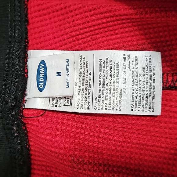 LN Old Navy women's M Buffalo check pajama set - Picture 3 of 6